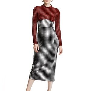 Rachel Comey Converge Dress in Red / Black